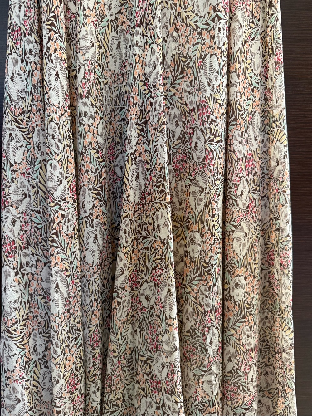 Jones New York 100% silk Sleeveless Floral Maxi - Picture 6 of 9